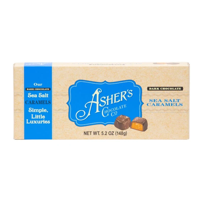 Dark Chocolate Sea Salt Caramels Box