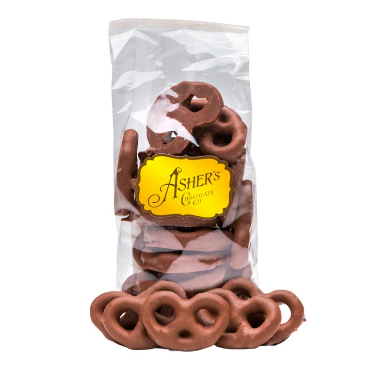 Mini Pretzels in Milk Chocolate, 4 oz. bag