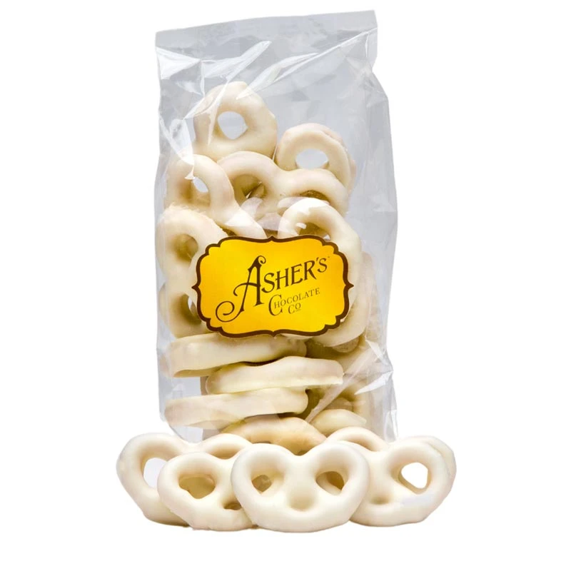 Mini Pretzels in White Chocolate, 4 oz. bag