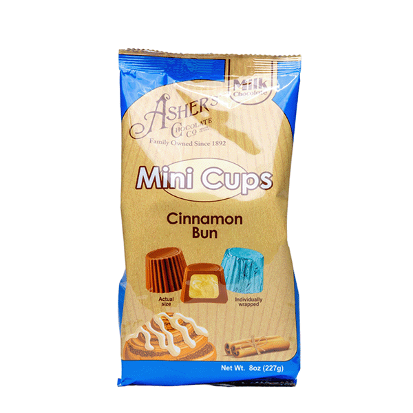 Cinnamon Bun Mini Cups - Milk Chocolate