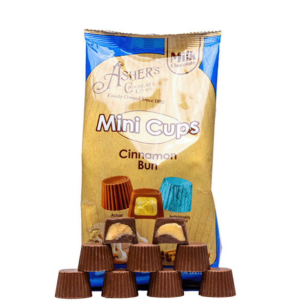 Cinnamon Bun Mini Cups - Milk Chocolate