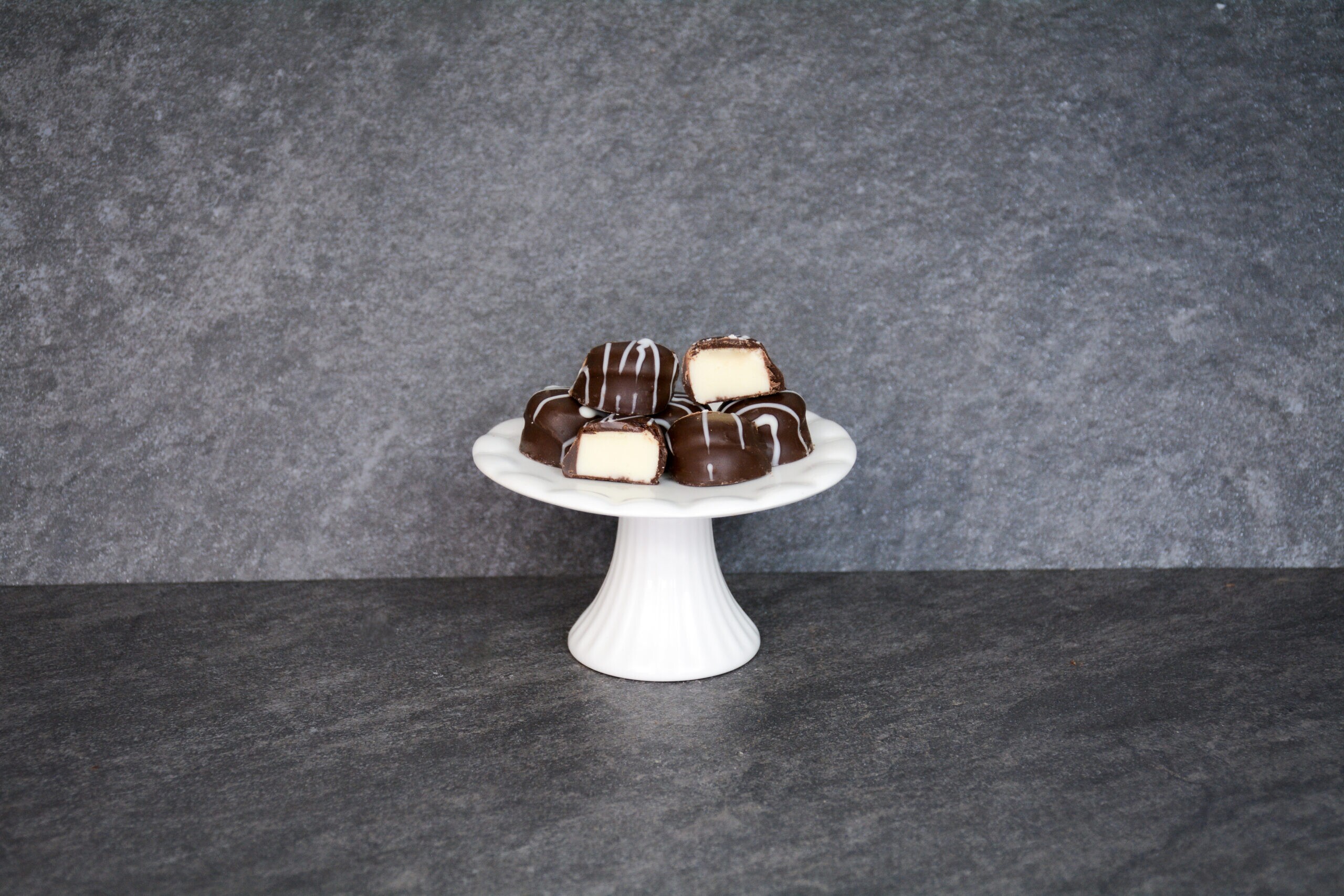 dark chocolate vanilla buttercream truffles