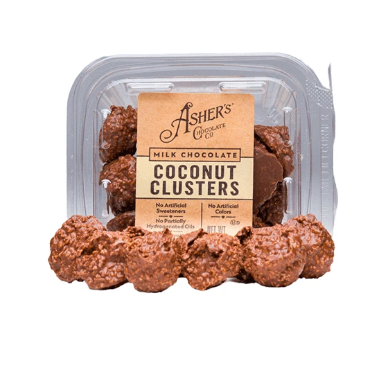 Milk Chocolate Coconut Clusters, FreshPack