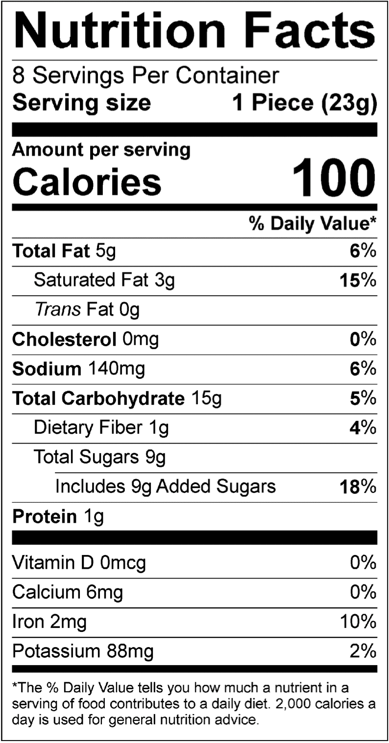 Dark Chocolate Covered Pretzel Coffee Bag Nutrition Facts