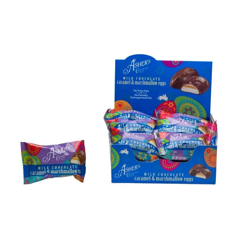1 oz. Milk Chocolate Caramel and Marshmallow Eggs