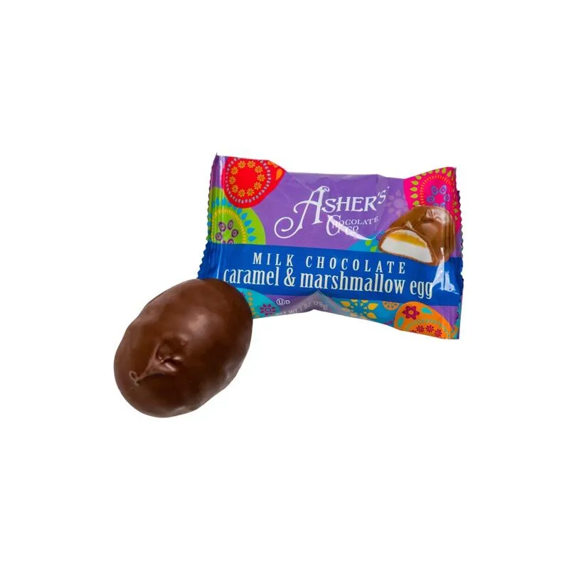 1 oz. Milk Chocolate Caramel and Marshmallow Eggs