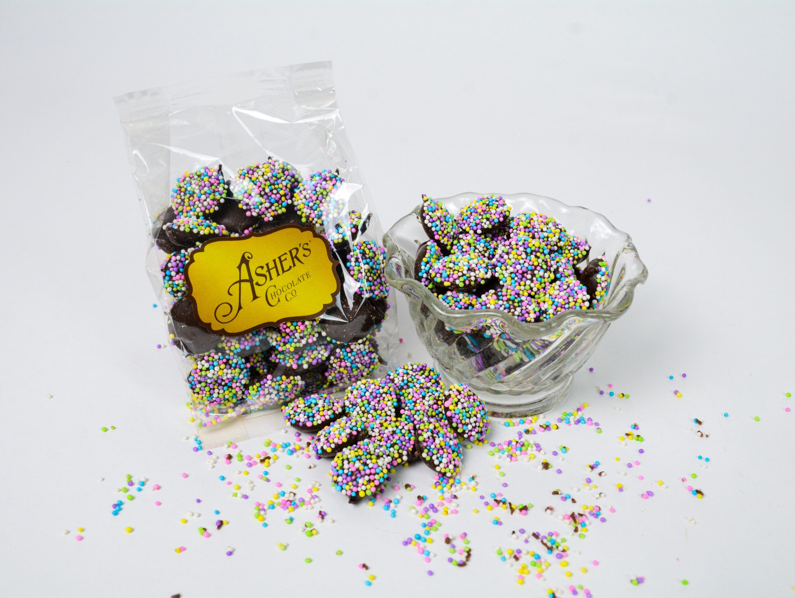dark chocolate Easter nonpareils