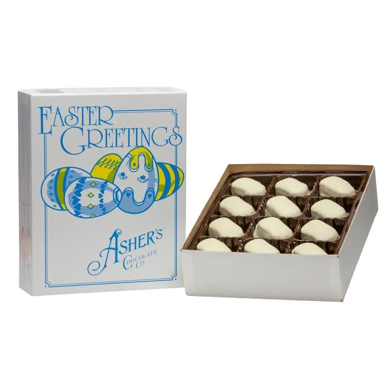 Old-Fashioned 24pc. Peanut Butter Eggs - White Confectionary