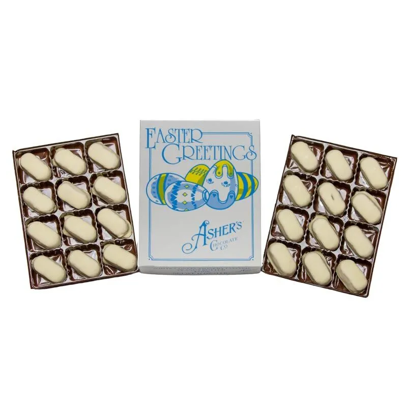 Old-Fashioned 24pc. Peanut Butter Eggs - White Confectionary