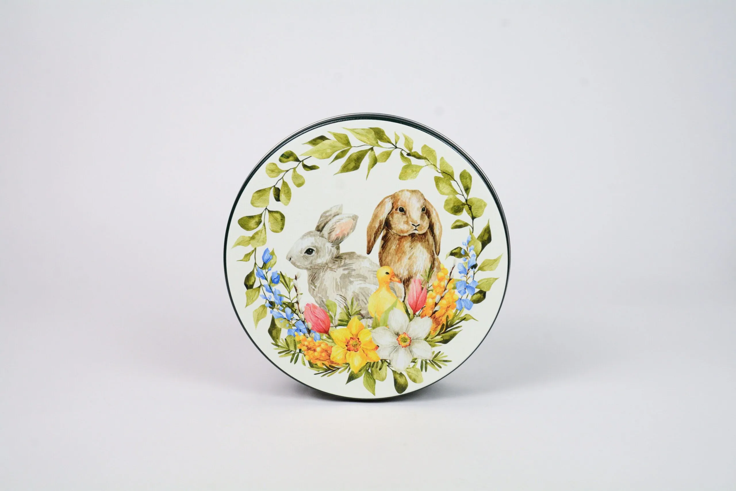 nonpareils with an Easter tin