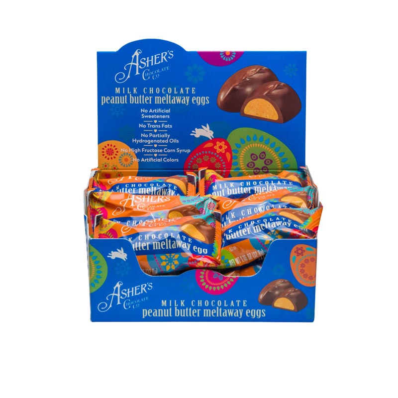 1 oz. Milk Chocolate Peanut Butter Meltaway Eggs