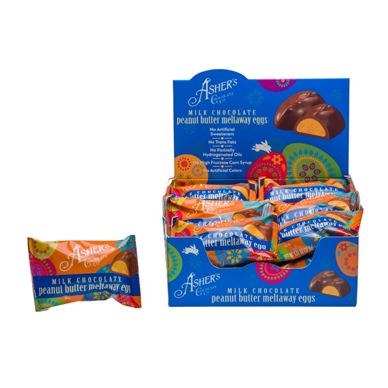 1 oz. Milk Chocolate Peanut Butter Meltaway Eggs
