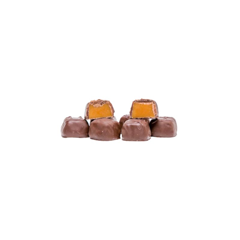 Dark Chocolate Bourbon Flavored Caramels Box