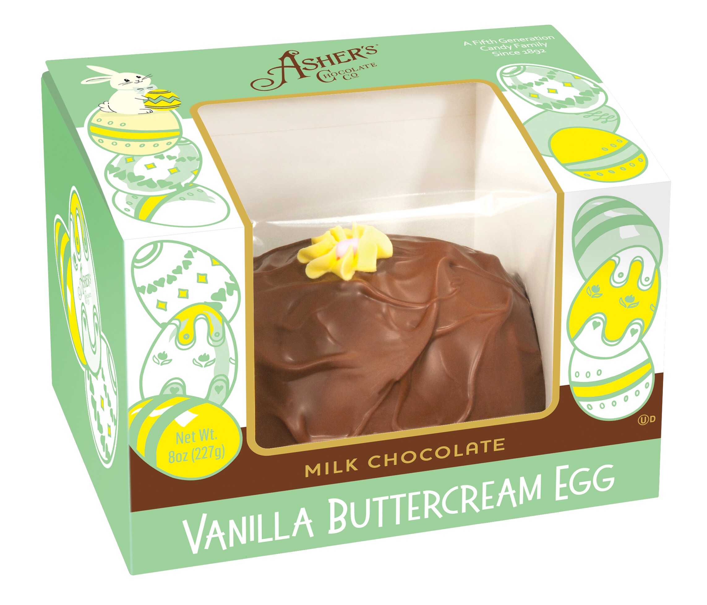 8 oz. Milk Chocolate Vanilla Buttercream Egg