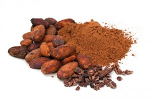 cacao seeds, nibs, and chocolate