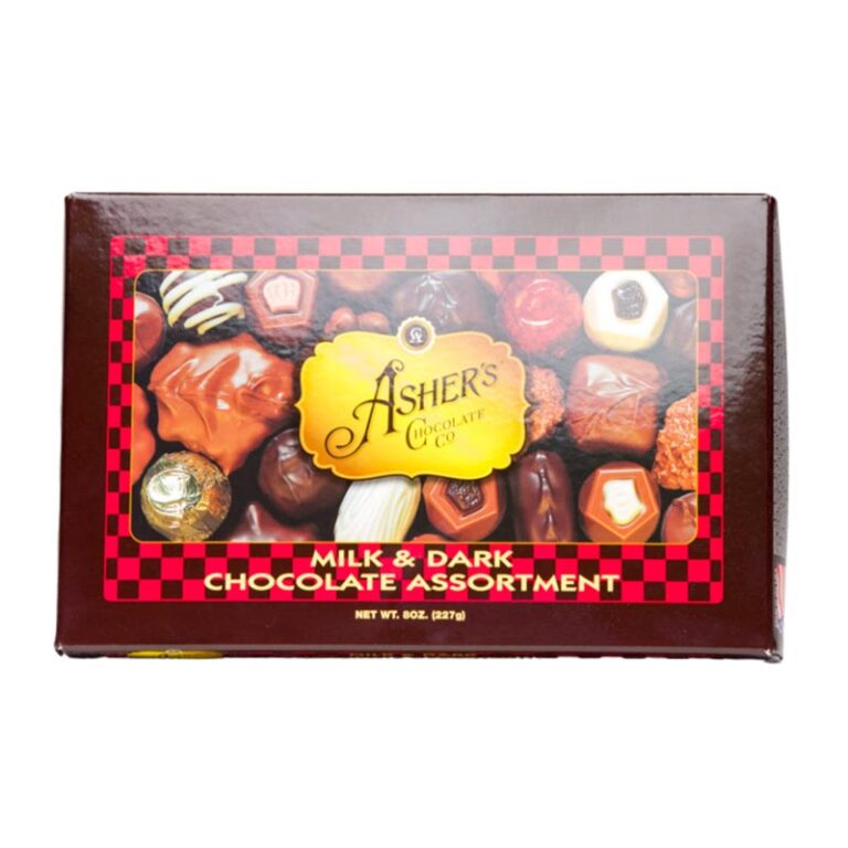 Milk and Dark Chocolate 8oz. Assortment- Asher's Chocolate Co.