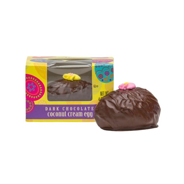 Dark Chocolate Coconut Cream Egg Asher's Chocolate Co.