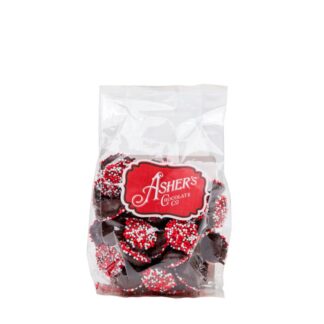 Valentines Nonpareils in Dark Chocolate -4 oz. bag