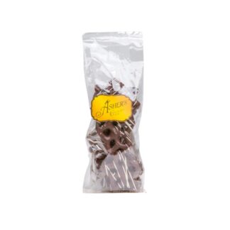 Dark Chocolate Snowflake Pretzels with White String - 4 oz.