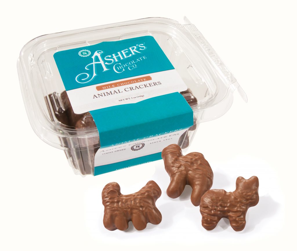 Milk Chocolate Animal Crackers, Fresh Pack Asher's Chocolate Co.