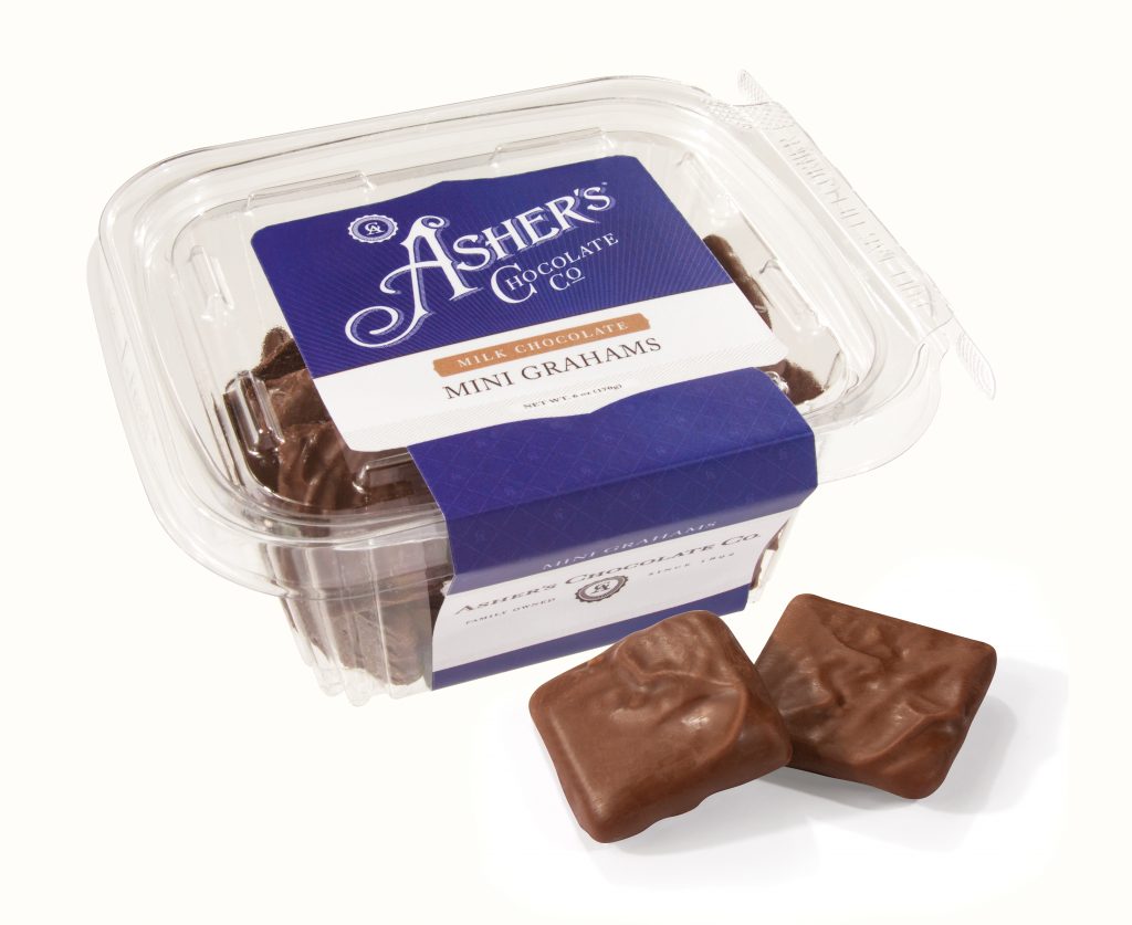 Milk Chocolate Mini Grahams, Fresh Pack Asher's Chocolate Co.