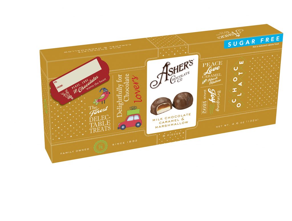 Sugar Free Holiday 8-pc. Milk Chocolate Caramel & Marshmallow