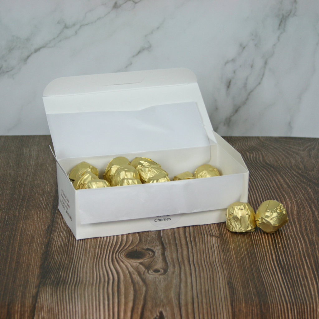Dark Chocolate Cordial Cherries 1lb. Box Asher's Chocolate Co.