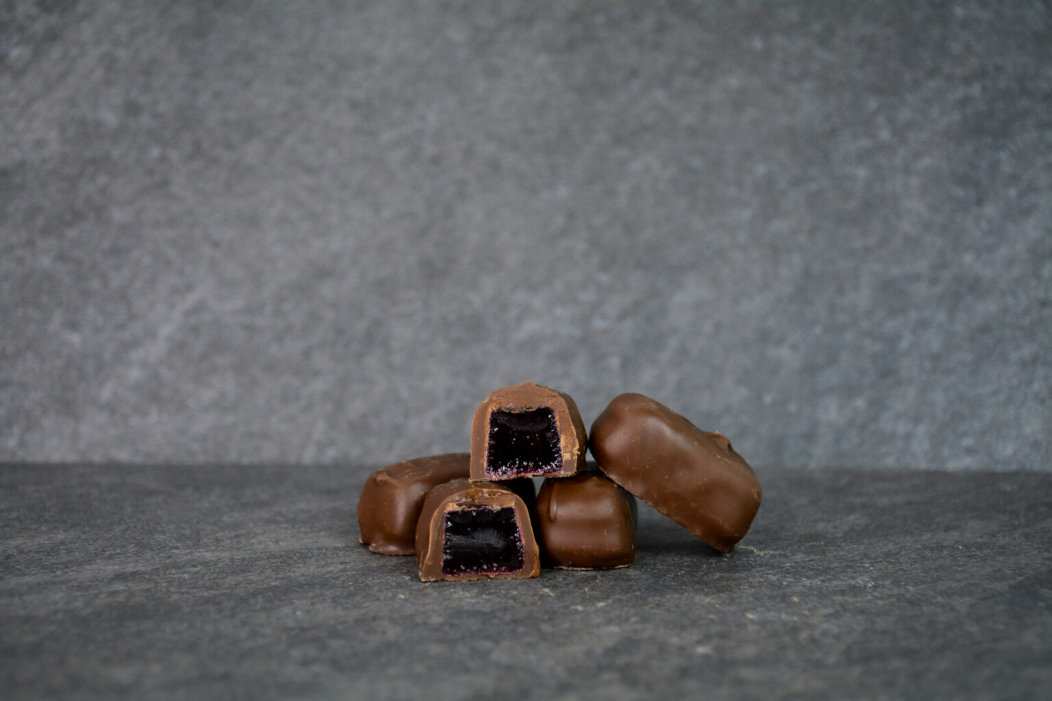 Milk Chocolate Raspberry Jellies 1lb. Box Asher's Chocolate Co.