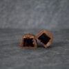 milk chocolate truffles with raspberry jelly filling