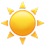 emoji of the sun